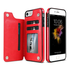 Protect in Style: Top-Grain Leather iPhone Wallet Case - Classic Flip Design, Enhanced Protection